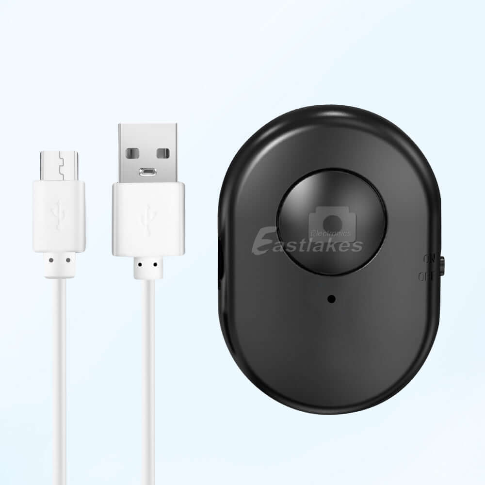 Rechargeable Wireless Bluetooth Remote Control Camera Shutter Release IOS Andriod Best - Eastlakes Electronics